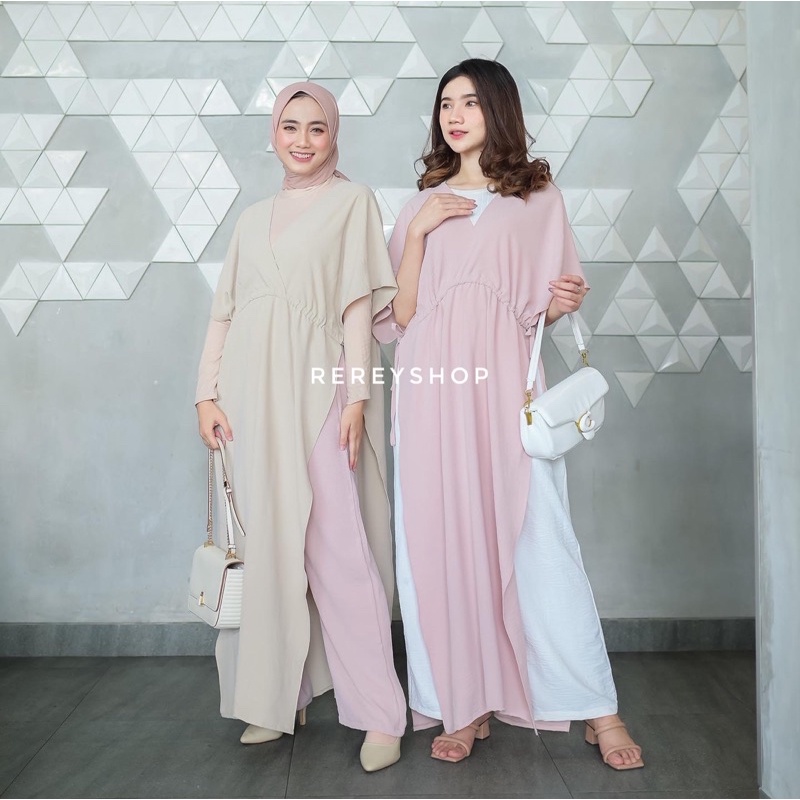 Reresyshop Yola Dress Kondangan Wanita Bahan Adem Kekinian Nyaman Dipakai