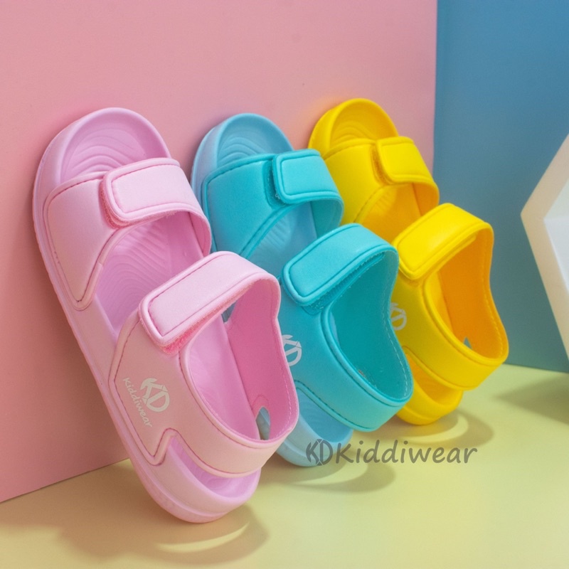 (Kiddiwear) Sandal  gunung anak / Sandal Ringan anak polos  Casual Import Usia 1-5 Tahun SG POLOS