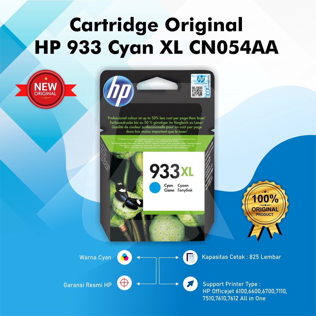 Tinta HP 932 XL Black  &amp; 933 XL Colour Original Ink Cartridge