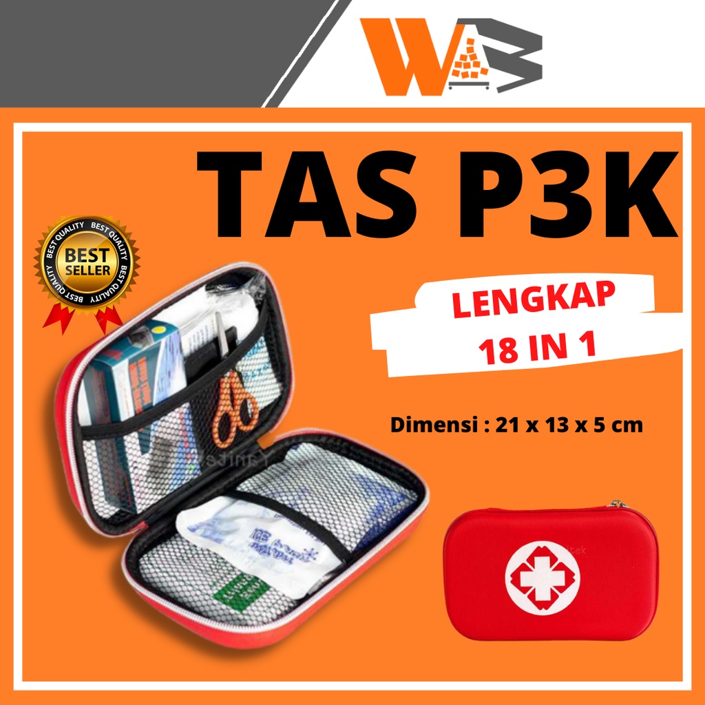 COD Tas P3K First Aid Kit 18 in 1 Set Perlengkapan Pertolongan Pertama Pada Kecelakaan 1 Paket Lengkap First Aid Kit P3K 13 in 1 Survival Safety Outdoor Activities Paket Lengkap dengan Pouch / Tas