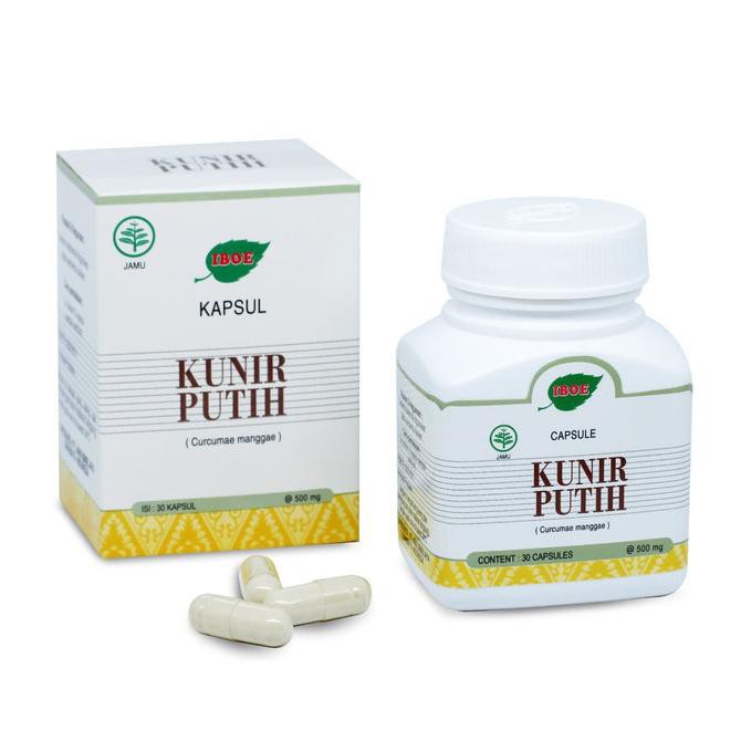 Jamu IBOE - 1 botol Kunir Putih Herbal Supplement 30 kapsul