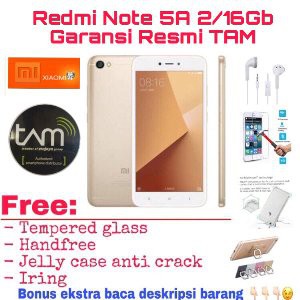 Xiaomi Redmi note 5A Ram 2 internal 16Gb Garansi Resmi TAM Indonesia 1 tahun   Xiaomi   Redminote5a