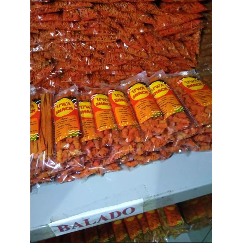 

MAKARONI SPIRAL 40 GRAM UWA SNACK PAKET ISI 25 PCS