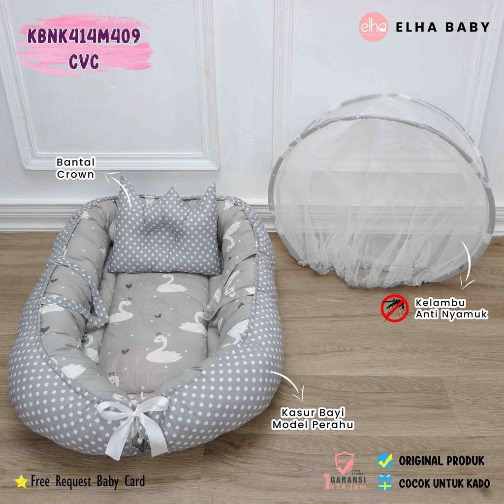 Kasur Bayi Jumbo Tempat Tidur Bayi Model Perahu Perlengkapan Bayi Baru Lahir Karakter Baby Gift