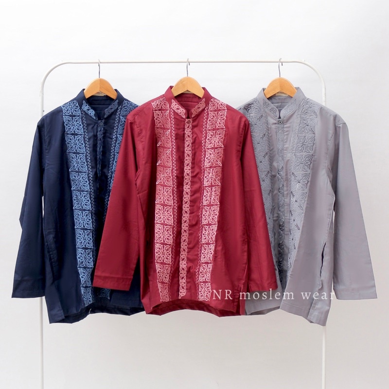 BAJU KOKO WARNA LENGAN PANJANG , KOKO PREMIUM ARRAHMAN kode A35