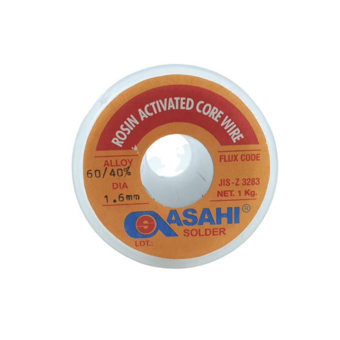 Timah Solder Asahi 1.6mm 1kg Timah Roll Gulung 1.6 mm 1 kg Grade 60/40% Alloy