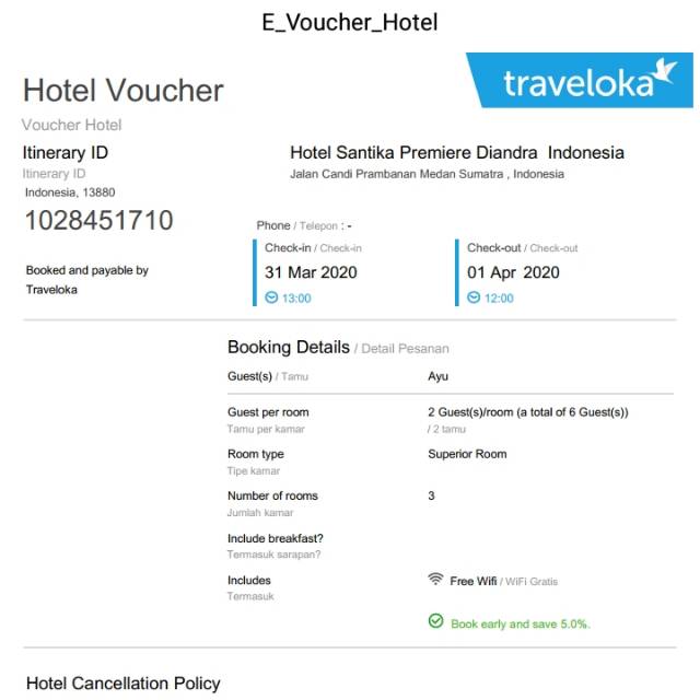 Tiket Dan Vocher Hotel Murah Via Traveloka Shopee Indonesia