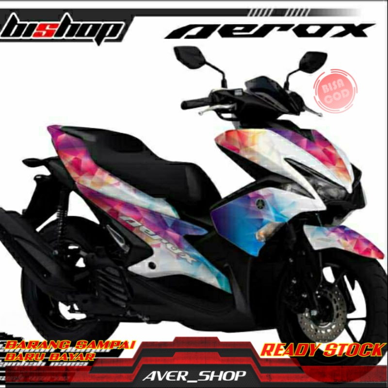 Decal aerox 155 full body Striping motor aerox variasi Sticker motor Stiker aerox 155 full motif