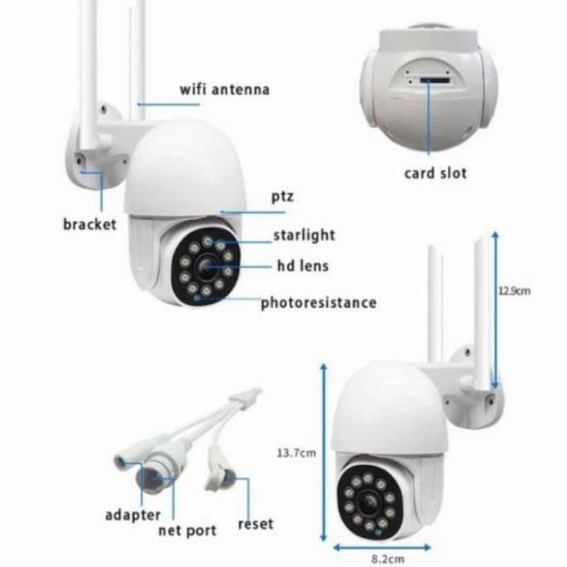 IP CAMERA WIFI 8MP OUTDOOR CCTV V380PRO WIRELESS 1080P FULL HD PTZ SPEED DOME WATERPROOF