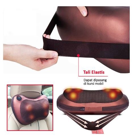 Bantal Pijat/Bola Massage Pillow Mobil dan Rumah