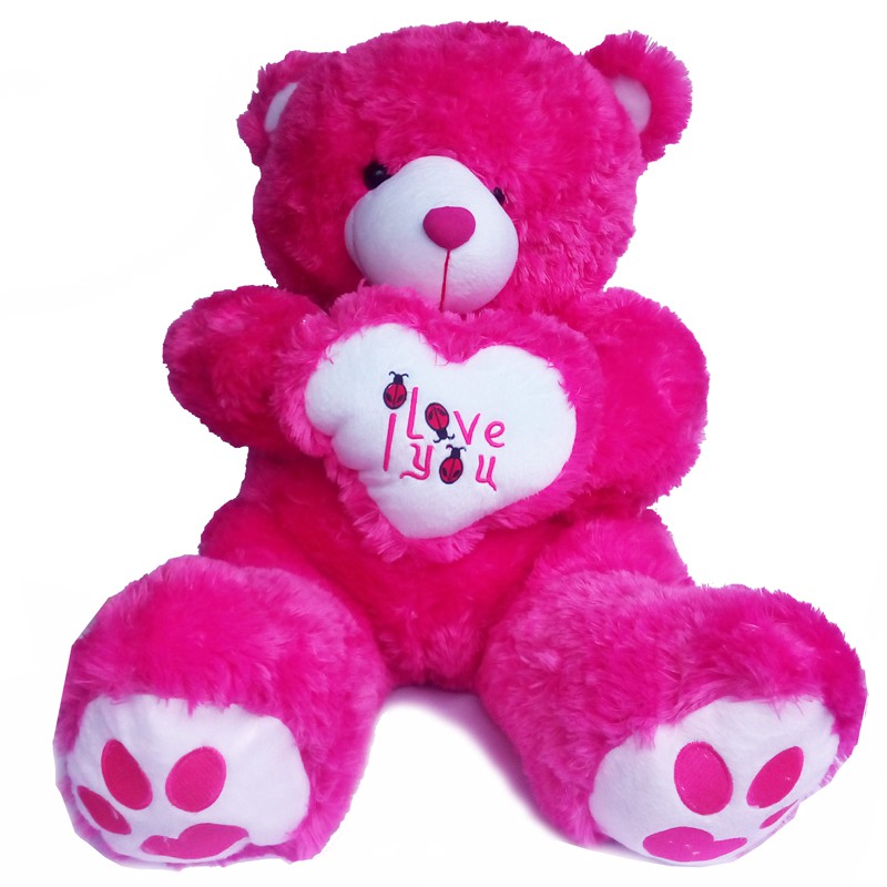 Boneka Teddy Bear I Love You Besar / Jumbo TeddyBear Doll Kado Hadiah Pink / GRATIS ONGKIR