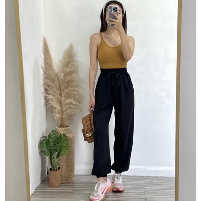 Jogger Pants Panjang Wanita Terbaru Bahan Baby Terry | Kyo Jogger Training Viral Kekinian