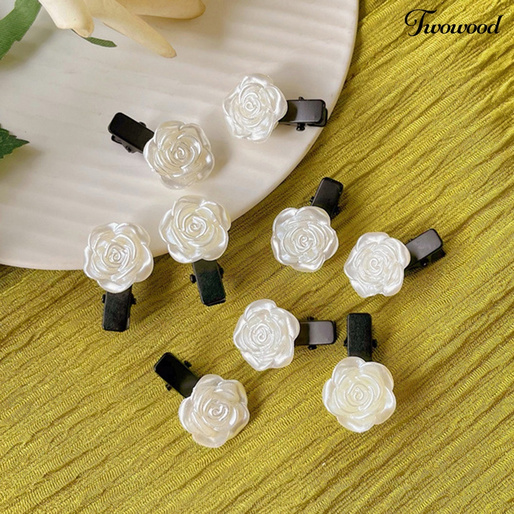 Jepit Rambut Bentuk Camellia Bahan Alloy Untuk Aksesoris