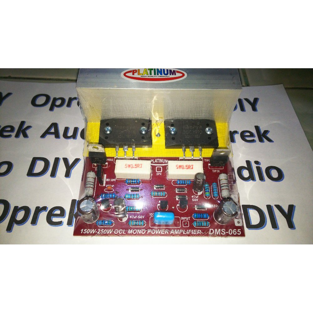 DIY AUDIO KIT MONO POWER AMPLIFIER OCL 150-250 WATT KIT PLATINUM DMS-065