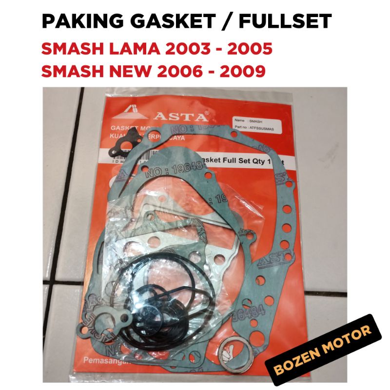 Paking Gasket Smash Lama New 2003 2004 2005 2006 2007 2008 2009 / 110 cc / Fullset Full Set Blok