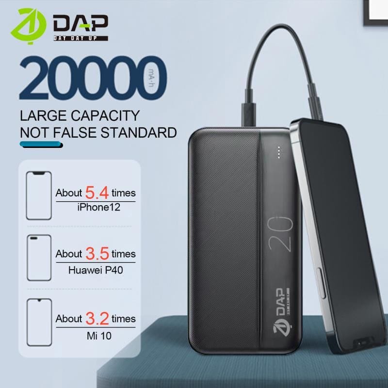 Power Bank DAP D-P220 20000mAH ORIGINAL PowerBank DAP D-P220 20000mAH ORIGINAL