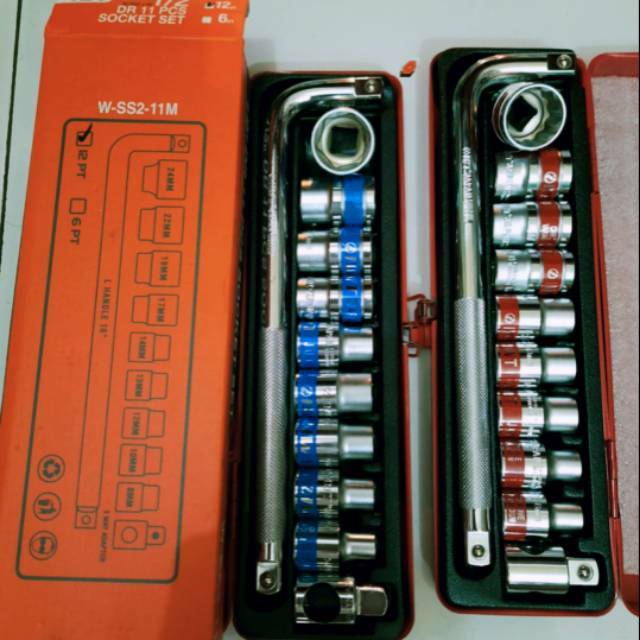 Socket Set Kunci Shock IWT 8mm - 24mm