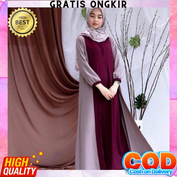 Baju Gamis Model Terbaru Remaja Terbaru 2022 Gamis Kondangan Bju Muslimah Perempuan Mewah Elegan Gam