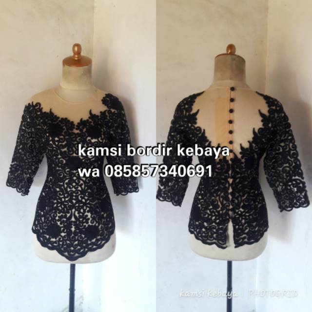 Kebaya bordir stik premium