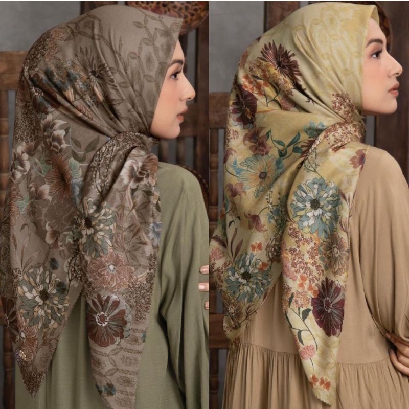 SCARF by HEAVEN LIGHtS HL PREMIUM SCARF Sandhya Scarf lemonade salted brown