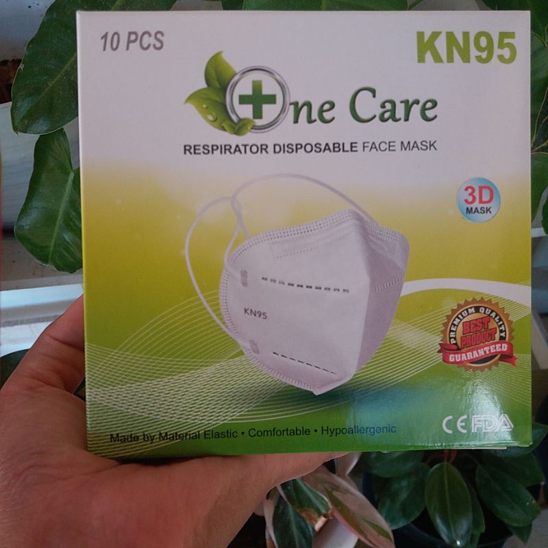 MASKER KN95 ONE CARE 10pc DISPOSABLE MASKER CANTOL BIRU