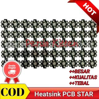 PCB STAR BESAR Heatsink 1-3W Aluminium Hitam Diameter 20mm