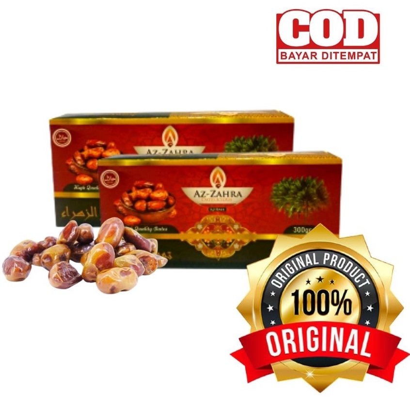 

ORIGINAL Buah Kurma Khalas High Quality AZ ZAHRA 300Gr