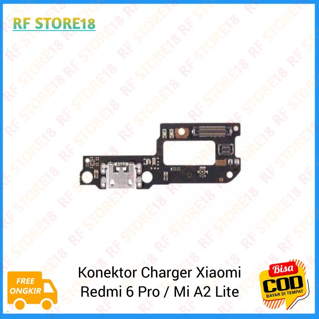 Flexible Charger Con Tc Konektor Charger Xiaomi Redmi 6 Pro / Mi A2 Lite Original 100% Papan Cas Cas