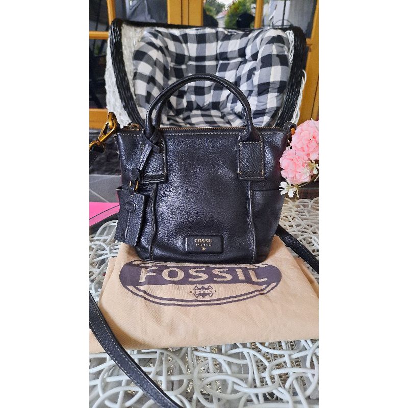 Fossil Emerson Mini Hitam