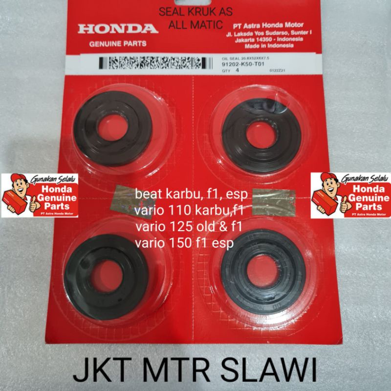 91202-K50-T01 seal kruk as seal magnet, seal kruk as kiri vario, beat, scoopy, spacy dealer resmi hgp ori honda ahm HARGA SATUAN