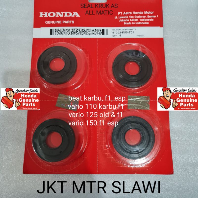 91202-K50-T01 seal kruk as seal magnet vario, beat, scoopy, spacy dealer resmi hgp ori honda ahm