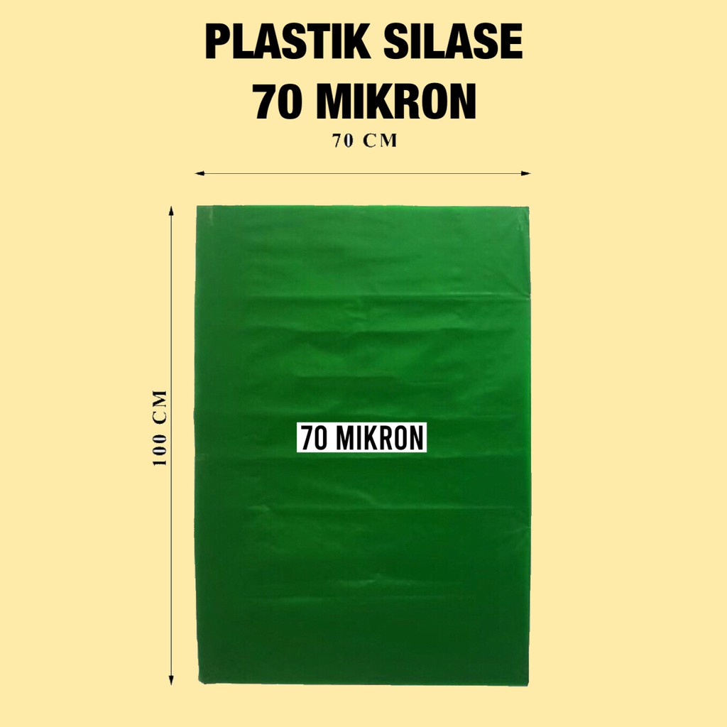 Plastik Silase Pakan Fermentasi Ternak Kambing Domba Sapi - Polos Tanpa Sablon TEBAL (70) MIKRON