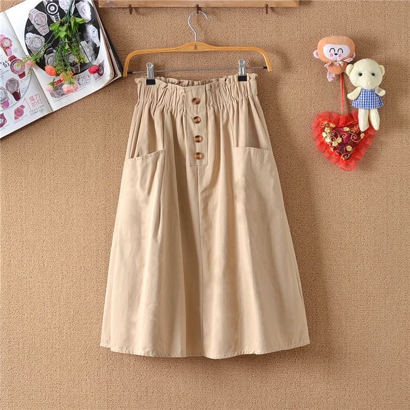 [UNI 029] ROK PANJANG | ROK KOREA | FASHION SKIRT KOREA | ROK SUEDE KANCING | ROK PREMIUM