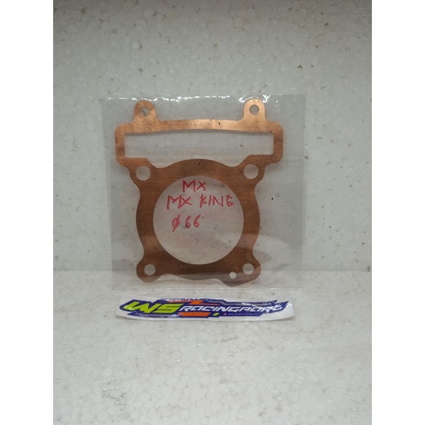 paking bawah tembaga / gasket tembaga / perpak tembaga blok seher jupiter mx / mx king diameter 62 /