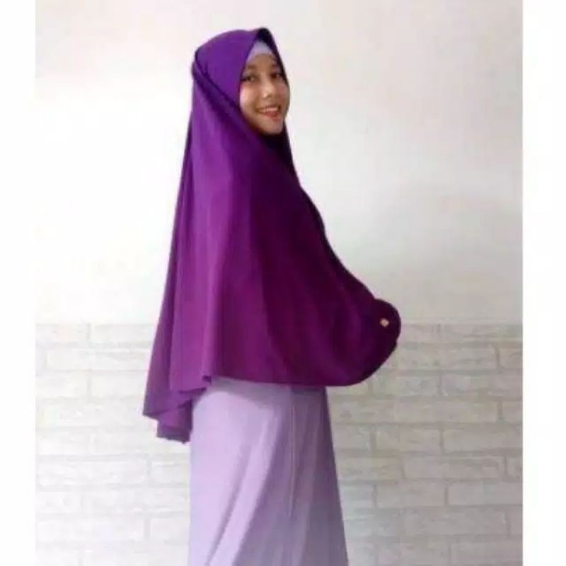 jilbab instan pet antem bahan kaos syari