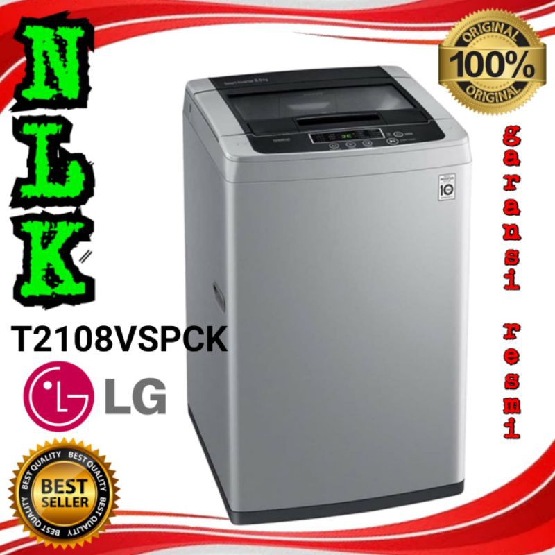 Jual Mesin Cuci LG T2108VSPCK 8 Kg Otomatis Top Loading - Smart ...