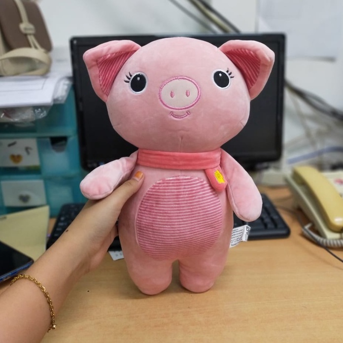 Boneka Soft pig overall/boneka pig/boneka animal/Boneka Babi/Boneka Pig Syall Bahan Soft