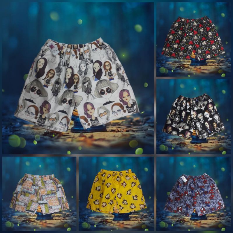 Promo 5pcs 100RB//CELANA PENDEK JUMBO//KOLOR JUMBO WANITA