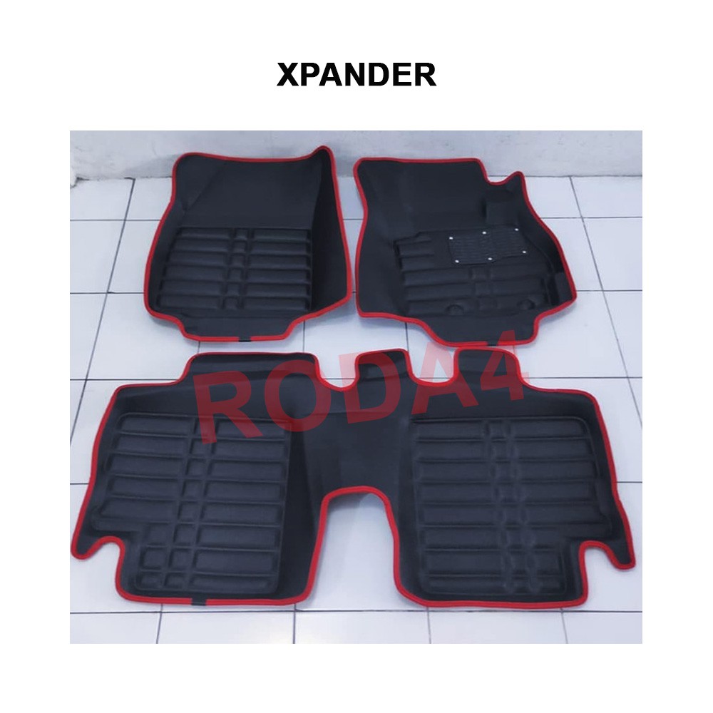 Karpet 5D XPANDER PREMIUM 2 Baris List Merah