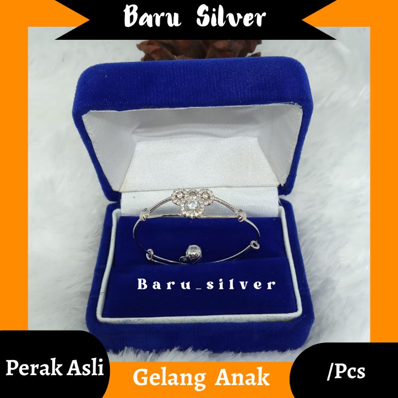 Gelang Slot Karakter, Perak 925, Sepuh Emas Putih