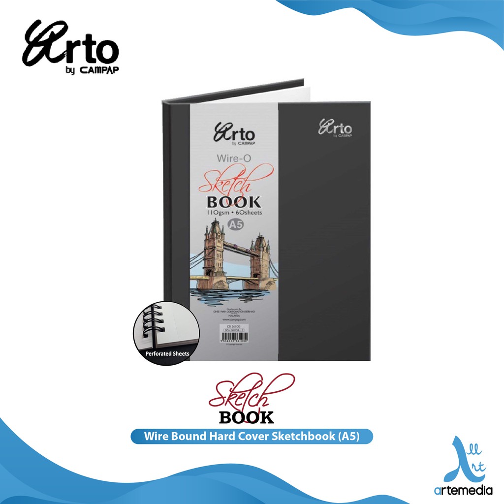 Buku Sketsa Arto A5 Wire Bound Hard Cover Sketchbook | Shopee Indonesia