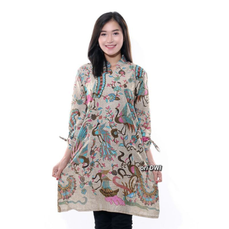 NEW DRESS BATIK WANITA MOTIF BATIK BFJ88Kdrt004