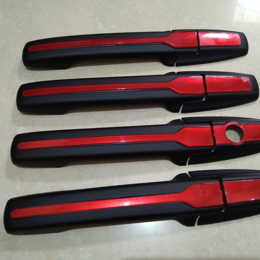 Black Handle Cover with List All New Brio 2018 Hitam Lis Merah