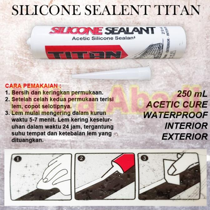 

Lem Silicone Sealent / Lem Silikon Kaca Akrilik 250 ML