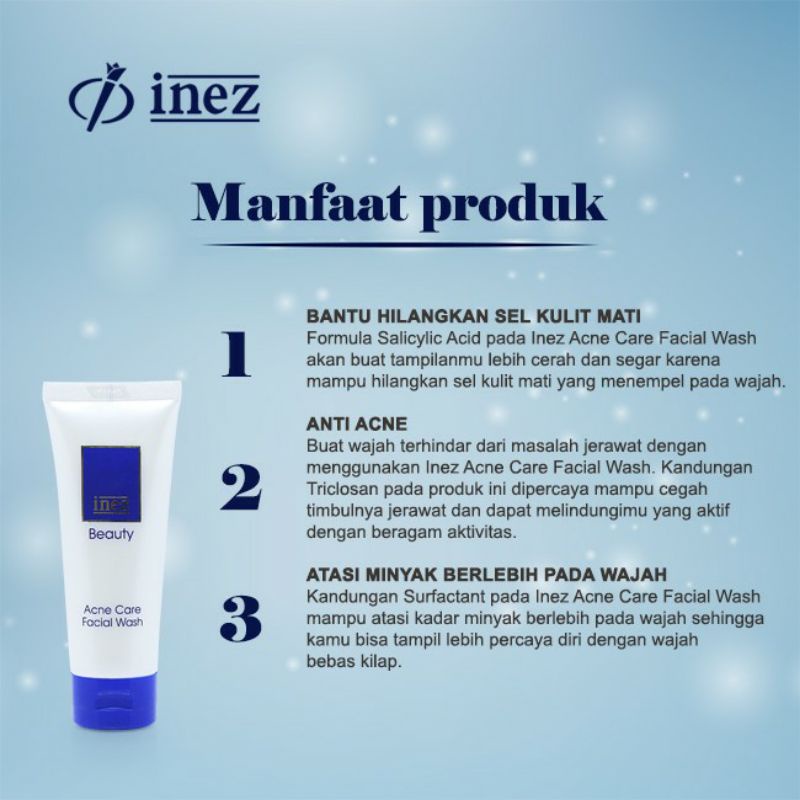 INEZ Acne Care Facial Wash / Sabun Wajah