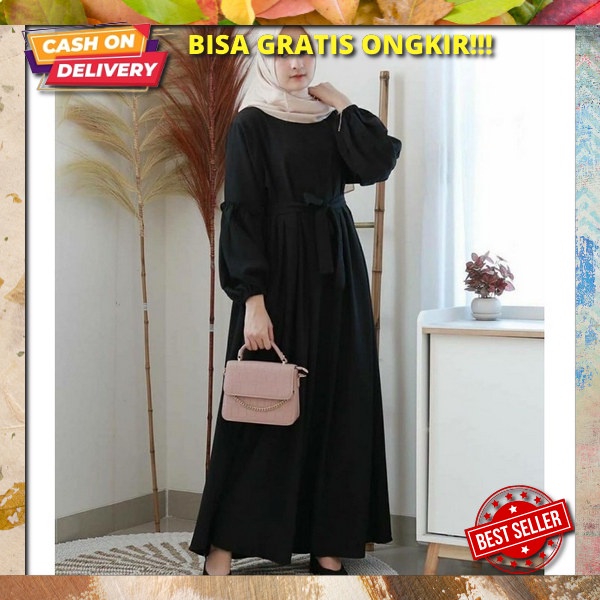 Bsju Gamis Terbaru Gamis Hitam Polos Premium Baju Gsmis Remaja Kekinian Import Termurah 2022 Lebaran