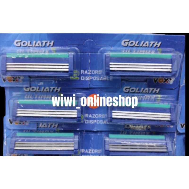 12 pcs alat cukur merk voxy goliath ultimax 3