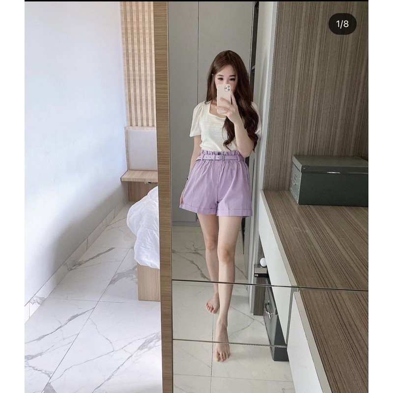 celana pants ndudshop 1373 only lilac