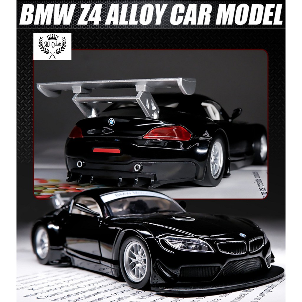 Diecast Miniatur Mobil BMW Z4 GT3 Metal Collection SKALA 1:32