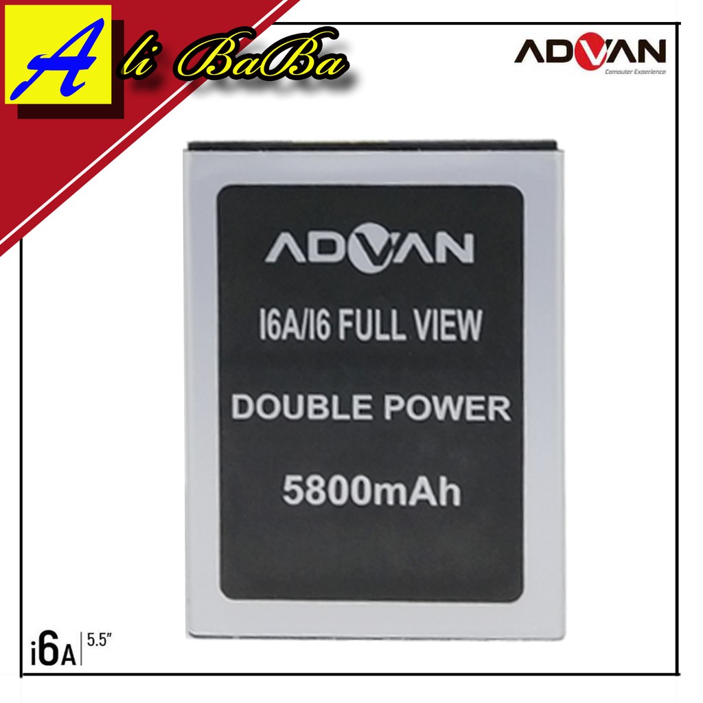 Baterai Handphone Advan i6A-Advan i6 Full View Double Power Advan i6A Batre HP Advan i6A Battery I6A
